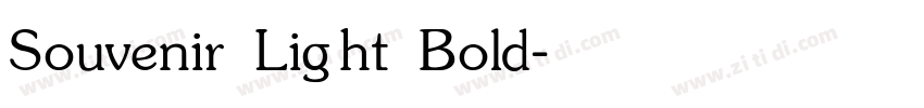 Souvenir Light Bold字体转换